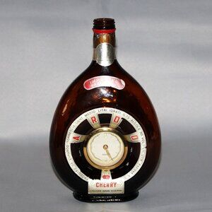 Vintage 1960's Italian Ardo Cherry Liqueur  Clock Bottle | German Mercedes Clock